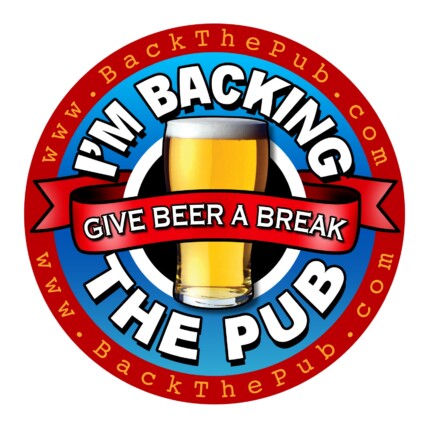 Back The Pub Logo Sticker