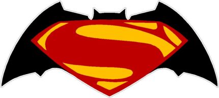 batman superman color logo