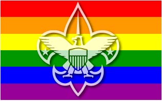 Boy Scouts Gay Flag Sticker