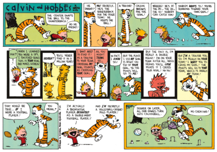 Calvin and Hobbs Rectangular Color Stickers 16