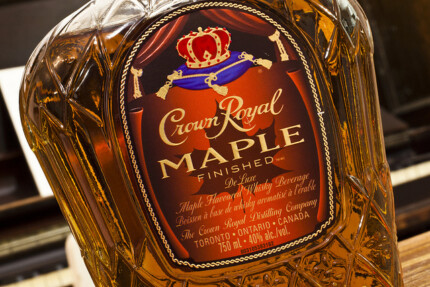 Crown Royal Maple Bottle Shot Sticker