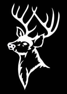 Deer Head Vinyl Hunting Sticker