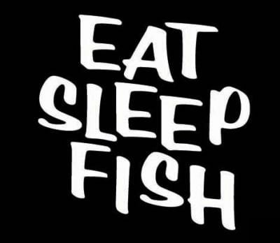 Eat Sleep Fish Vinyl Fishing Decal