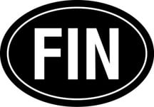 Finland Oval Sticker