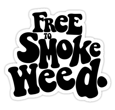 free to smoke weed sticker