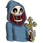 friendly death_grim reaper sticker 35