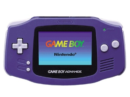 Game Boy Advance Purple Sticker