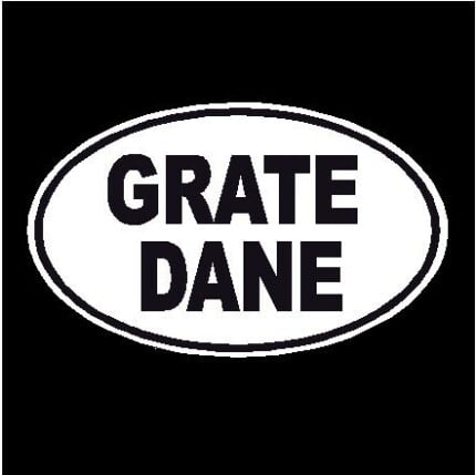 Grate Dane Oval Decal