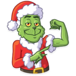 grinch stole christmas_cartoon sticker 20