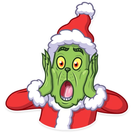 grinch stole christmas_cartoon sticker 4