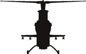 Helicopter Diecut Decal 6