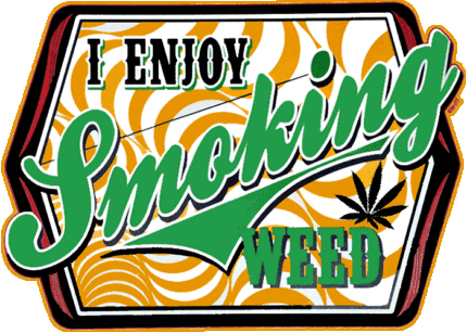 i enjoy smoking weed sticker