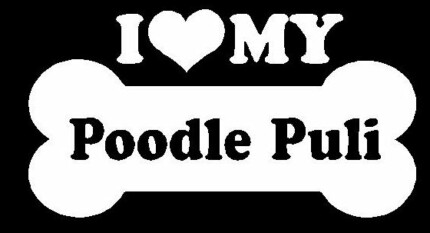 I Love My Poodle Puli