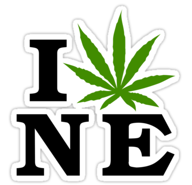 I Marijuana Nebraska Sticker
