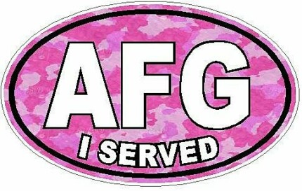 I Served AFG FILLS Camo Pink