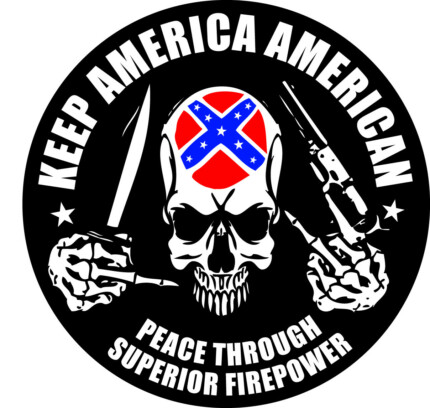 Keep America rebel Circular Sticker