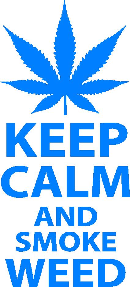 Keep Calm Smoke Weed Decal