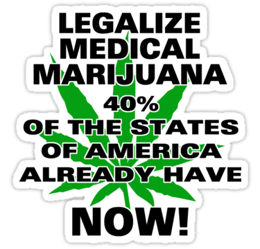 legalize marijuana NOW sticker