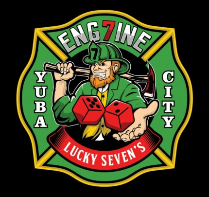 Leprechaun Firefighter LUCKY SEVEN STICKER