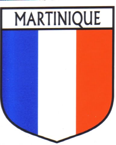 Martinique Flag Crest Decal Sticker