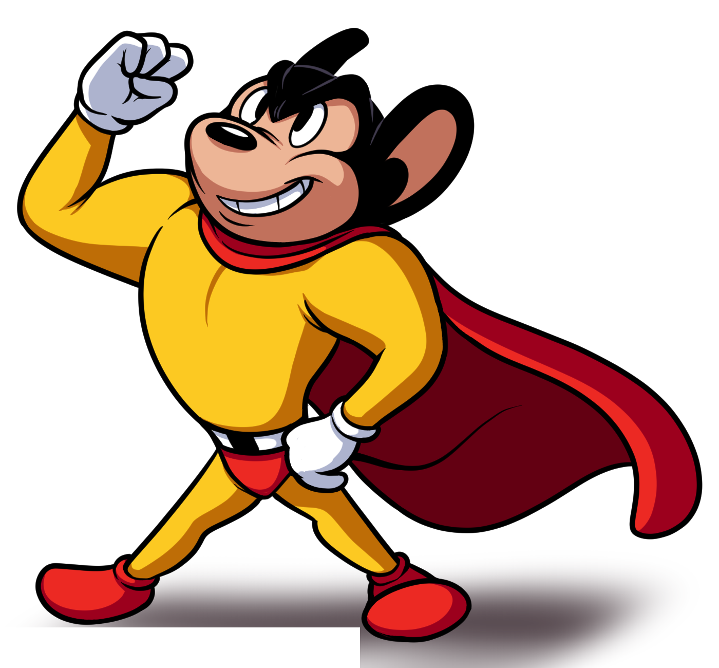 Mighty mouse cartoon clipart