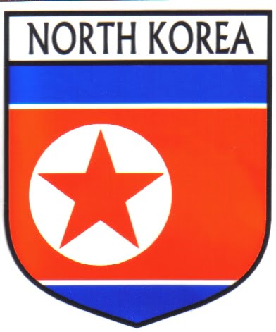North Korea Flag Crest Decal Sticker