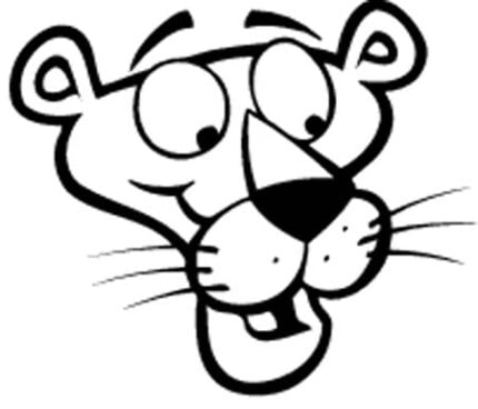 Pink Panther Decal Head 2