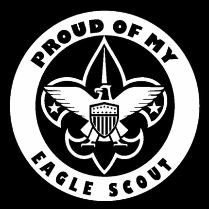 proud of my eagle scout sticker