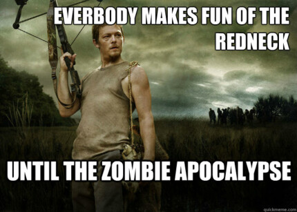 redneck zombie apocalypse sticker