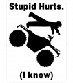 Stupid Hurts Quad Sticker Pack