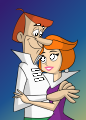 The Jetsons Jane and George Sticker