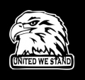 United We Stand Eagle Decal Sticker