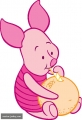 Winnie the Pooh Piglet OJ sticker