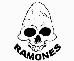 Ramones Skull Logo Decal
