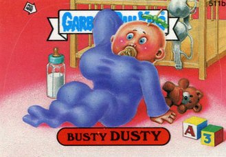 Busty DUSTY Funny Sticker Name Decal
