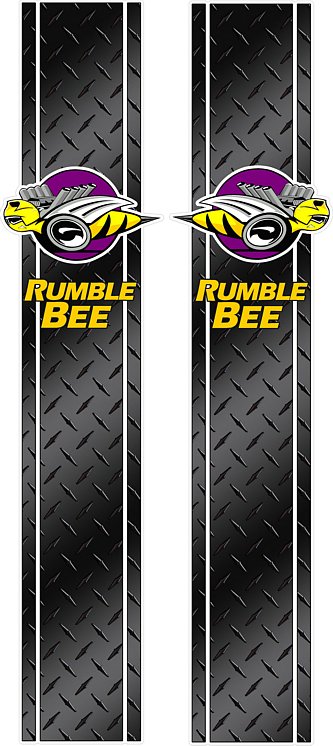 DODGE Rumble Bee Black Diamondplate COMBO KIT
