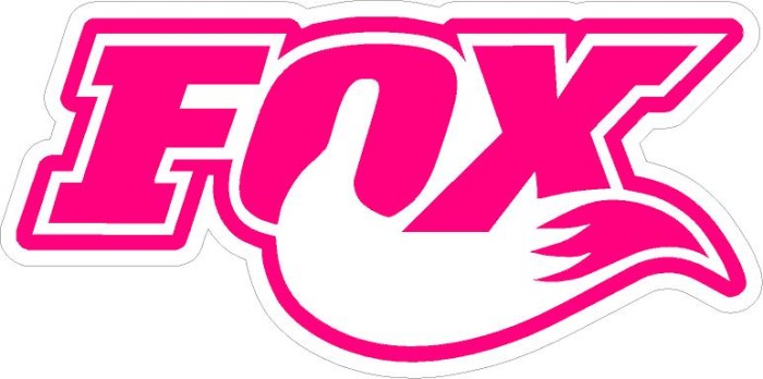 Fox Shox Racing NEW LOGO hot pink - Pro Sport Stickers