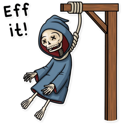 friendly death_grim reaper sticker 13