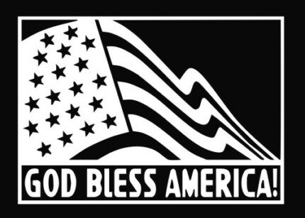 God Bless America Die Cut Vinyl Decal Sticker 2