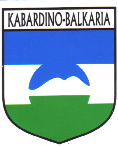 Kabardino Balkaria Flag Crest Decal Sticker