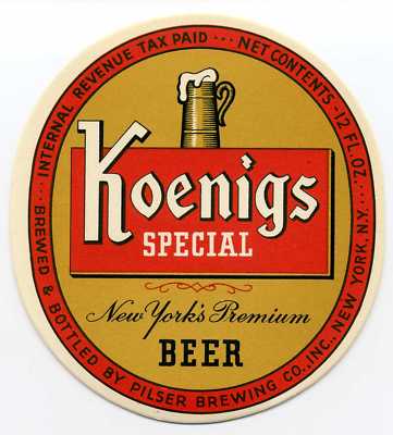 Koenigs Special Beer Decal