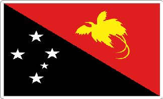 Papua New Ginuea Flag Sticker