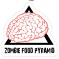 Zombie Food Pyramid Sticker