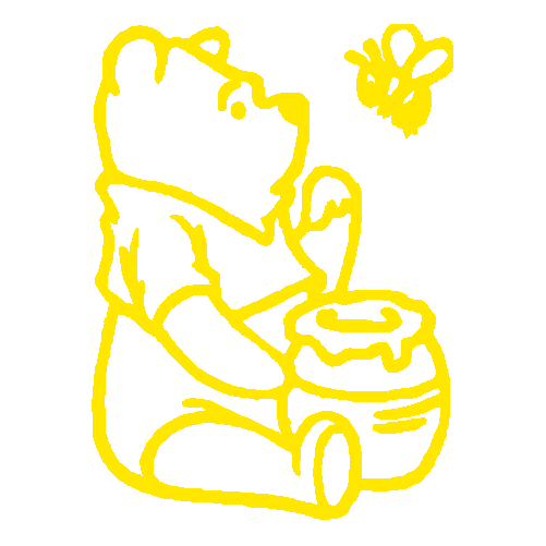 Pooh honey decal