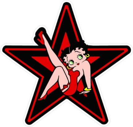 Betty Boop Decal Star
