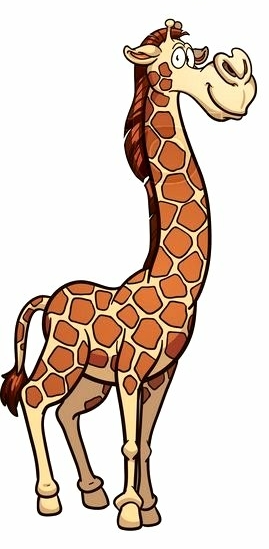 African Animal Cartoon Sticker 1