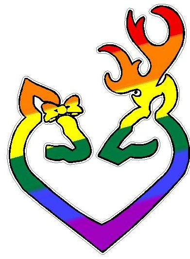DEER HEART FILLS Pride Flag