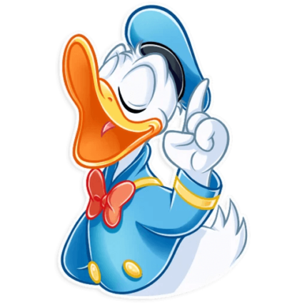donald duck daisy duck disney cartoon sticker 15