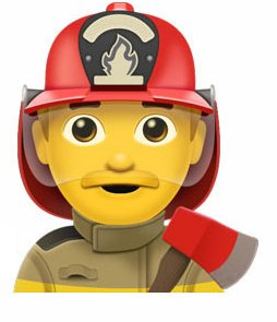 firefighter man emoji
