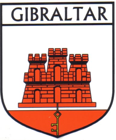 Gibraltar Flag Crest Decal Sticker